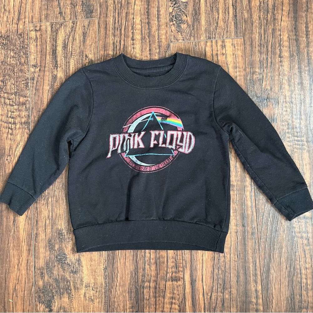 Pink Floyd Sweatshirt 2T Dark Side Of The Moon Album Cover Child’s Kid’s Black